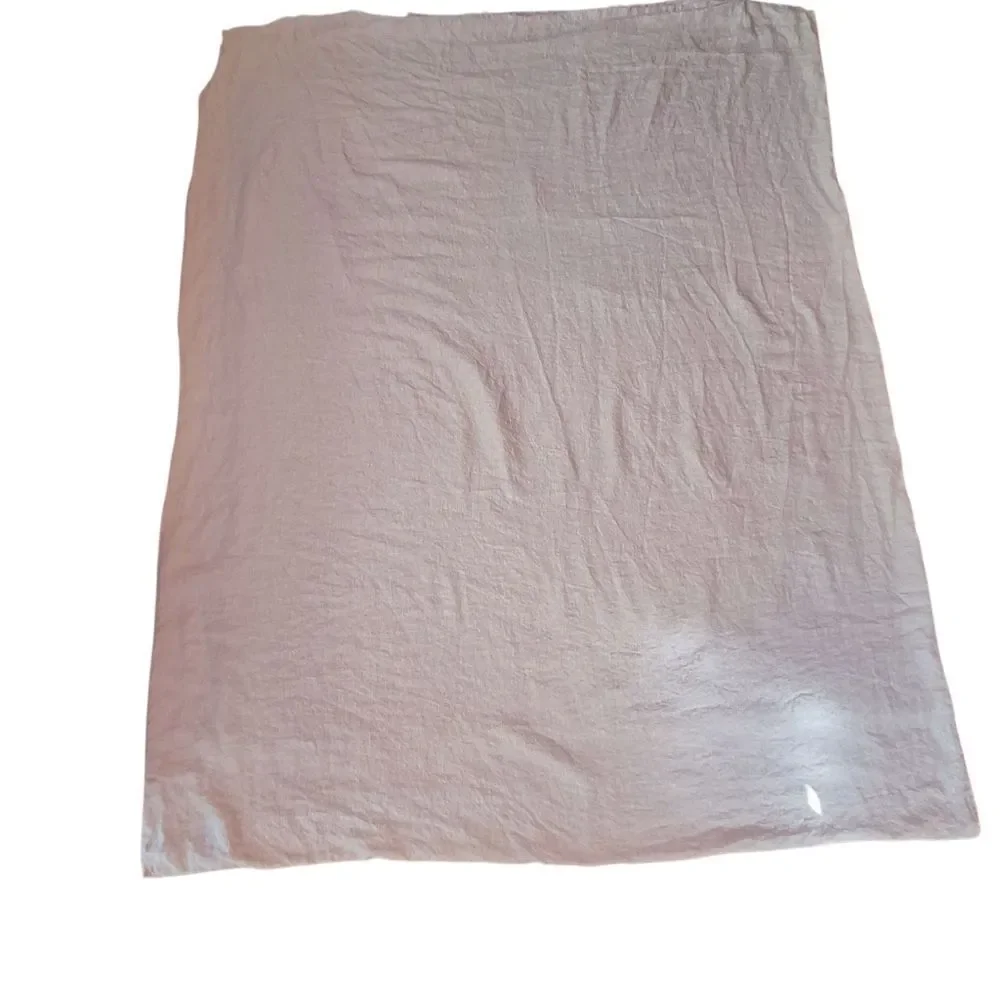 Annie Selke Pine Cone Hill 100% Fine Linen Duvet Cover Twin Pale Blush Pink